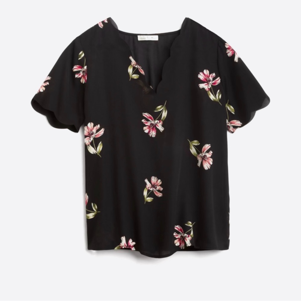 NINE BRITTON | Frenkel Scallop Blouse